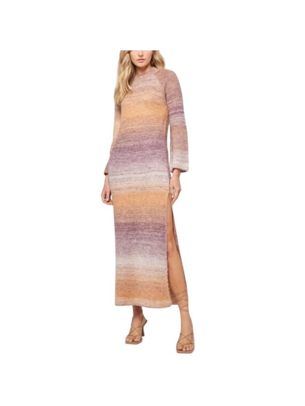 L*Space Women's Temescal Canyon Ribbed Mock Neck Monroe Maxi Dress Size S NWT